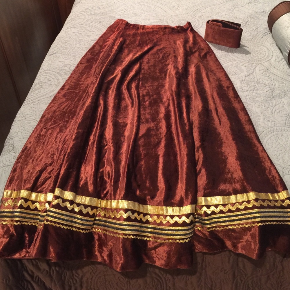Beverly Paige Velvet Skirt